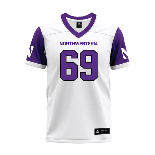 Northwestern - NCAA Football : Jack Bailey - White Premium Football Jersey