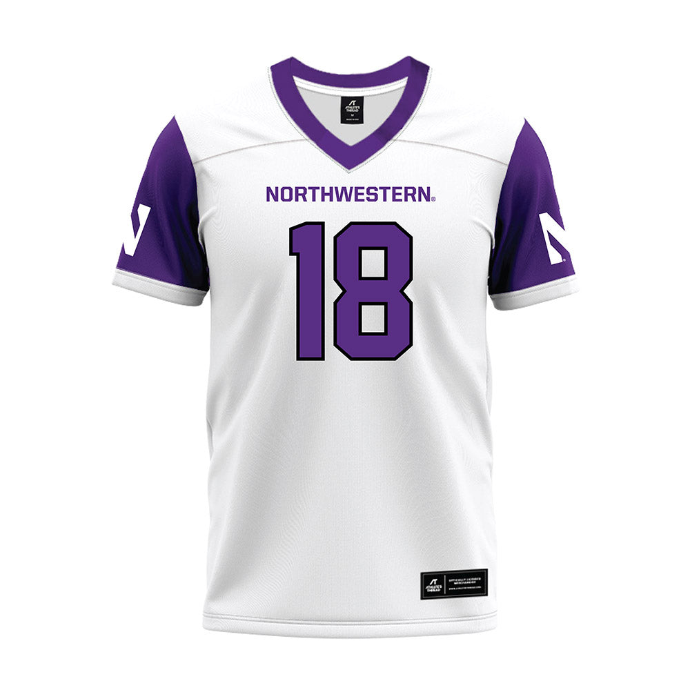 Northwestern - NCAA Football : Camp Magee - White Premium Football Jersey
