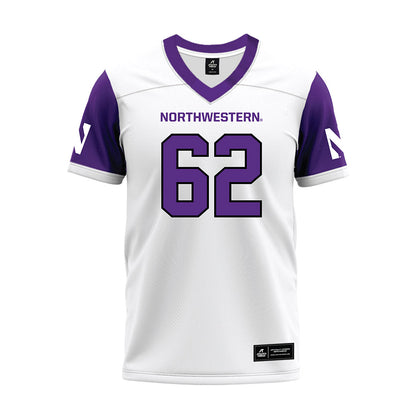 Northwestern - NCAA Football : Adrian-Izic Oratokhai - White Premium Football Jersey
