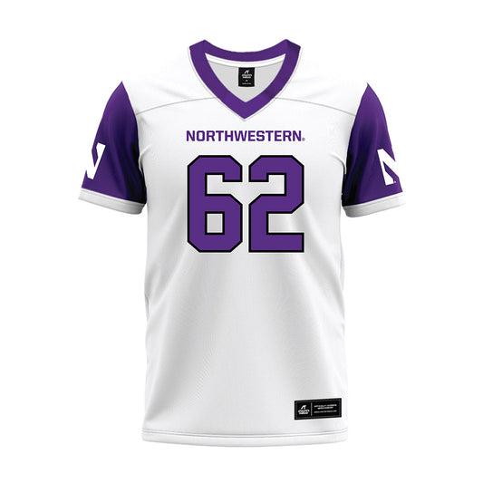 Northwestern - NCAA Football : Adrian-Izic Oratokhai - White Premium Football Jersey