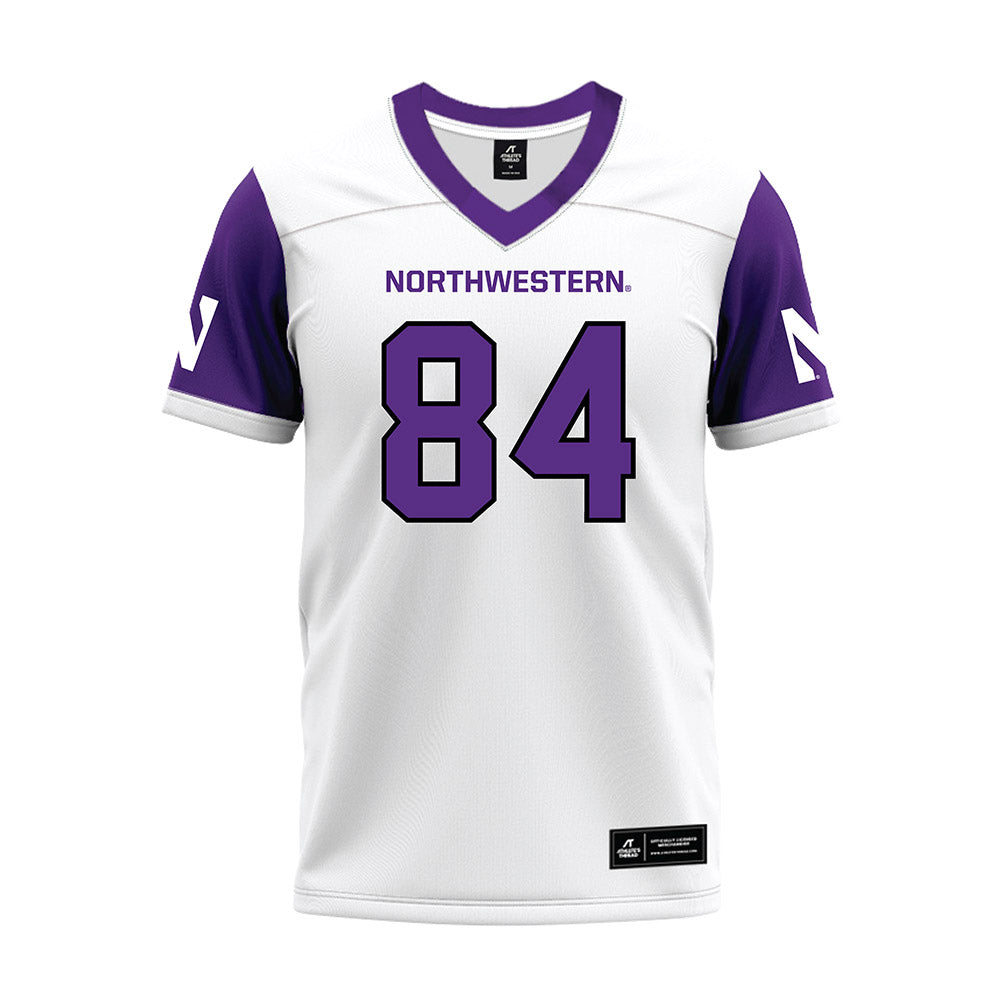 Northwestern - NCAA Football : Hunter Welcing - White Premium Football Jersey-0