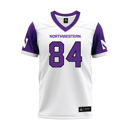 Northwestern - NCAA Football : Hunter Welcing - White Premium Football Jersey-0