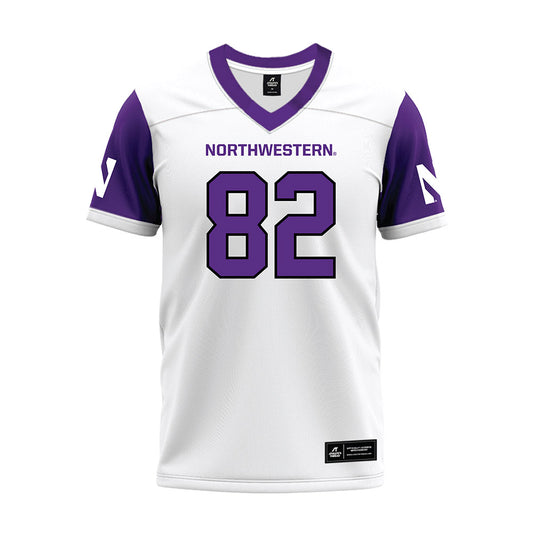 Northwestern - NCAA Football : Jack Olsen - White Premium Football Jersey