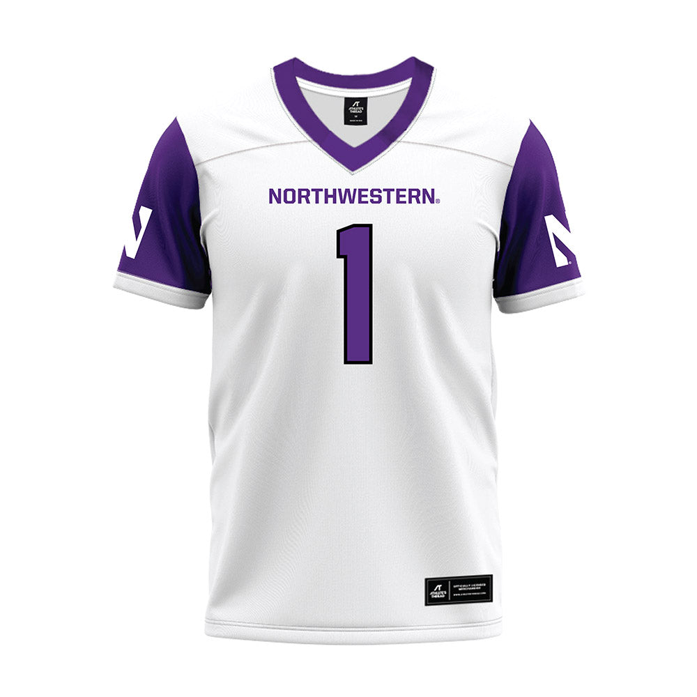 Northwestern - NCAA Football : Carmine Bastone - White Premium Football Jersey-0