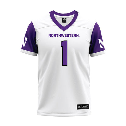 Northwestern - NCAA Football : Carmine Bastone - White Premium Football Jersey-0