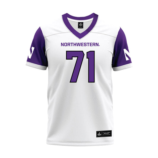 Northwestern - NCAA Football : Dennis Rahouski - White Premium Football Jersey-0