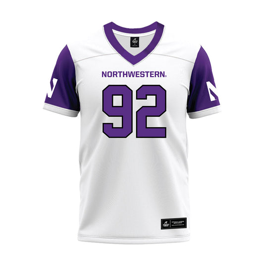 Northwestern - NCAA Football : Nikola Dugandzic - White Premium Football Jersey-0