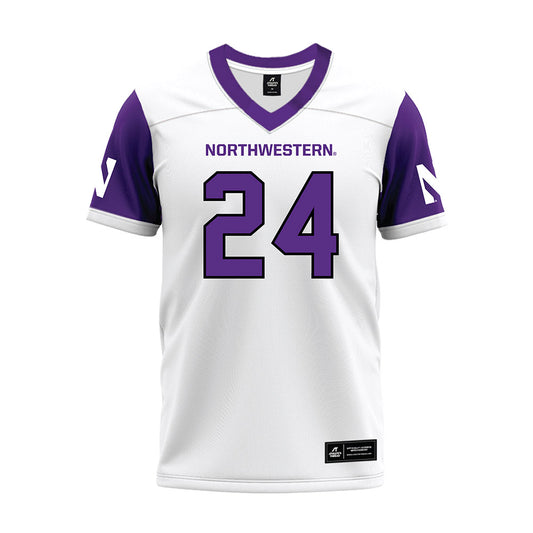 Northwestern - NCAA Football : Dashun Reeder - White Premium Football Jersey-0