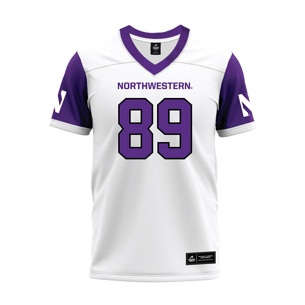 Northwestern - NCAA Football : Cam Russell - White Premium Football Jersey