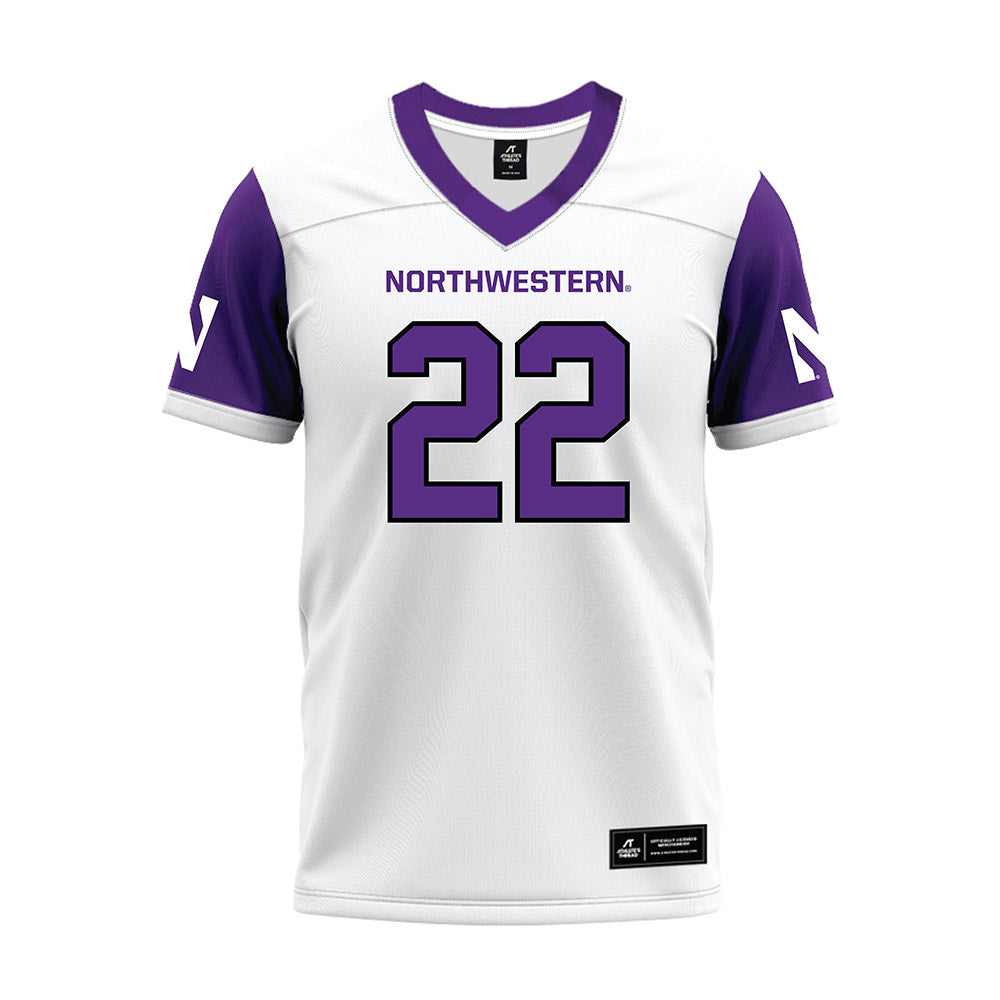 Northwestern - NCAA Football : Terrion Curry-Hicks - White Premium Football Jersey