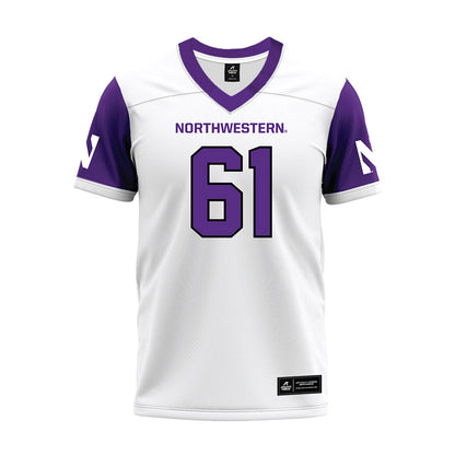 Northwestern - NCAA Football : Matt Keeler - White Premium Football Jersey