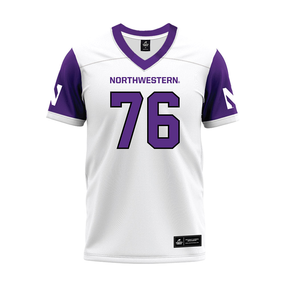 Northwestern - NCAA Football : Michael OConnell - White Premium Football Jersey-0