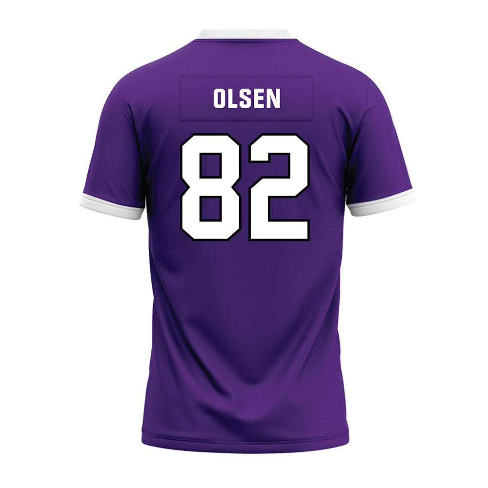 Northwestern - NCAA Football : Jack Olsen - Purple Premium Football Jersey