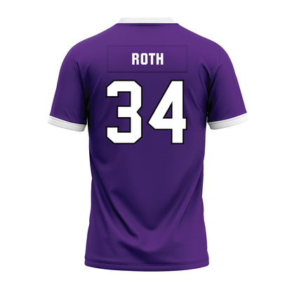 Northwestern - NCAA Football : Payton Roth - Purple Premium Football Jersey-1