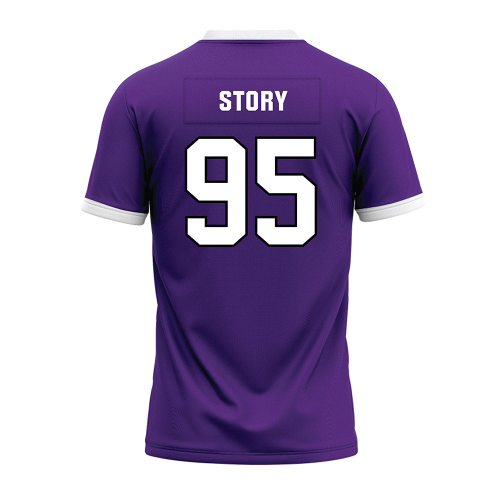 Northwestern - NCAA Football : Najee Story - Purple Premium Football Jersey