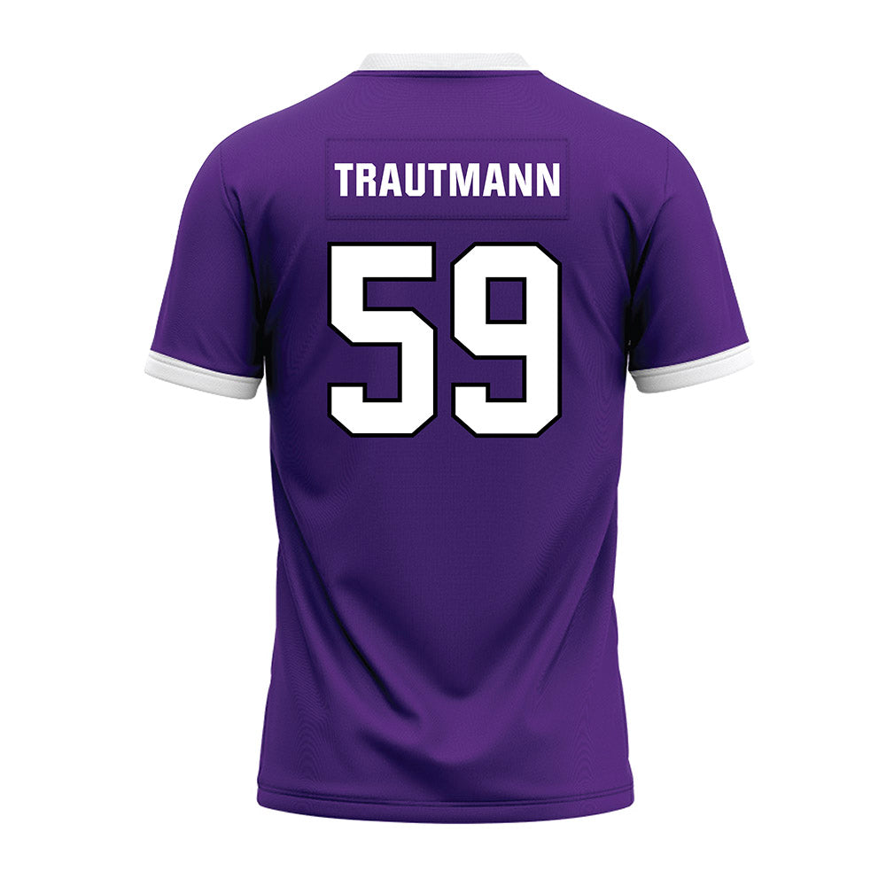 Northwestern - NCAA Football : Jack Trautmann - Purple Premium Football Jersey