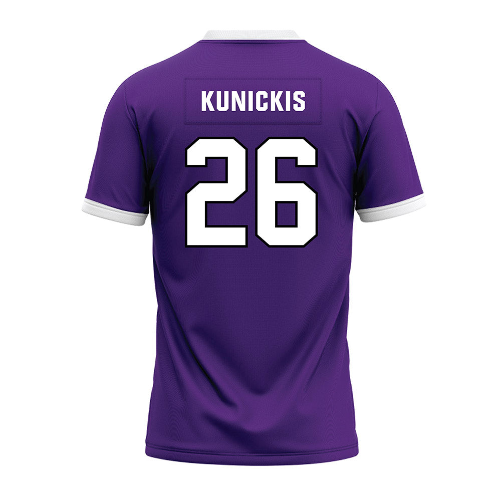 Northwestern - NCAA Football : Albert Kunickis - Purple Premium Football Jersey-1