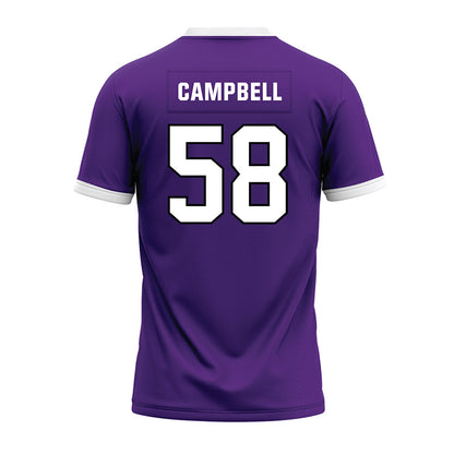 Northwestern - NCAA Football : Nathaniel Campbell - Purple Premium Football Jersey-1