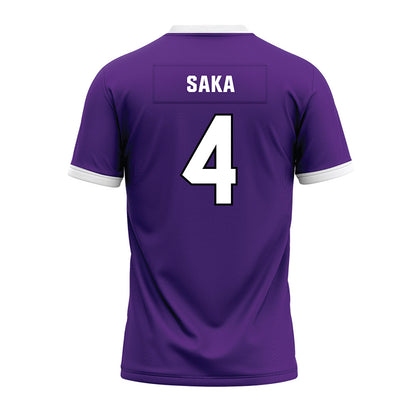 Northwestern - NCAA Football : Anto Saka - Purple Premium Football Jersey