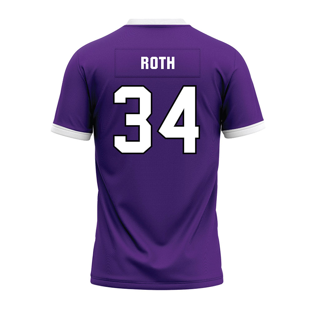 Northwestern - NCAA Football : Payton Roth - Purple Premium Football Jersey-1