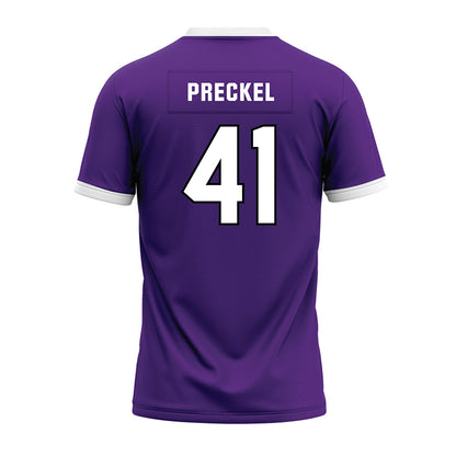 Northwestern - NCAA Football : Robby Preckel - Purple Premium Football Jersey-1