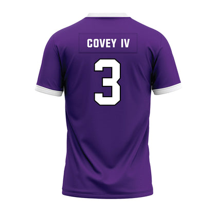 Northwestern - NCAA Football : Frank Covey IV - Purple Premium Football Jersey-1