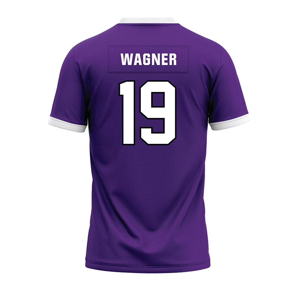 Northwestern - NCAA Football : Drew Wagner - Purple Premium Football Jersey-1