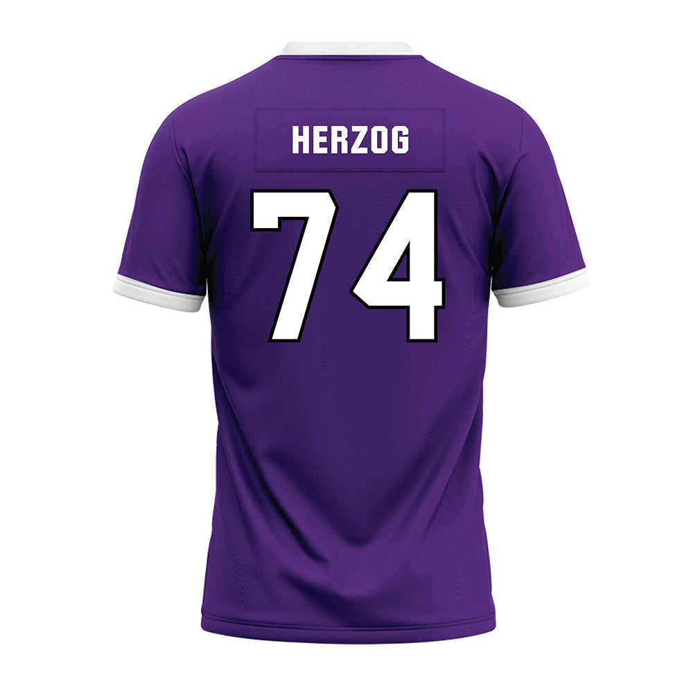Northwestern - NCAA Football : Nicholas Herzog - Purple Premium Football Jersey