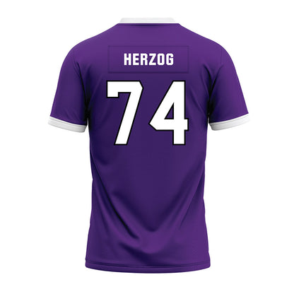 Northwestern - NCAA Football : Nicholas Herzog - Purple Premium Football Jersey