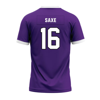 Northwestern - NCAA Football : Brennan Saxe - Purple Premium Football Jersey-1