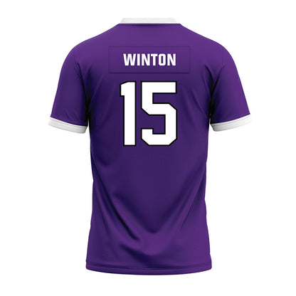 Northwestern - NCAA Football : Sean Winton - Purple Premium Football Jersey-1