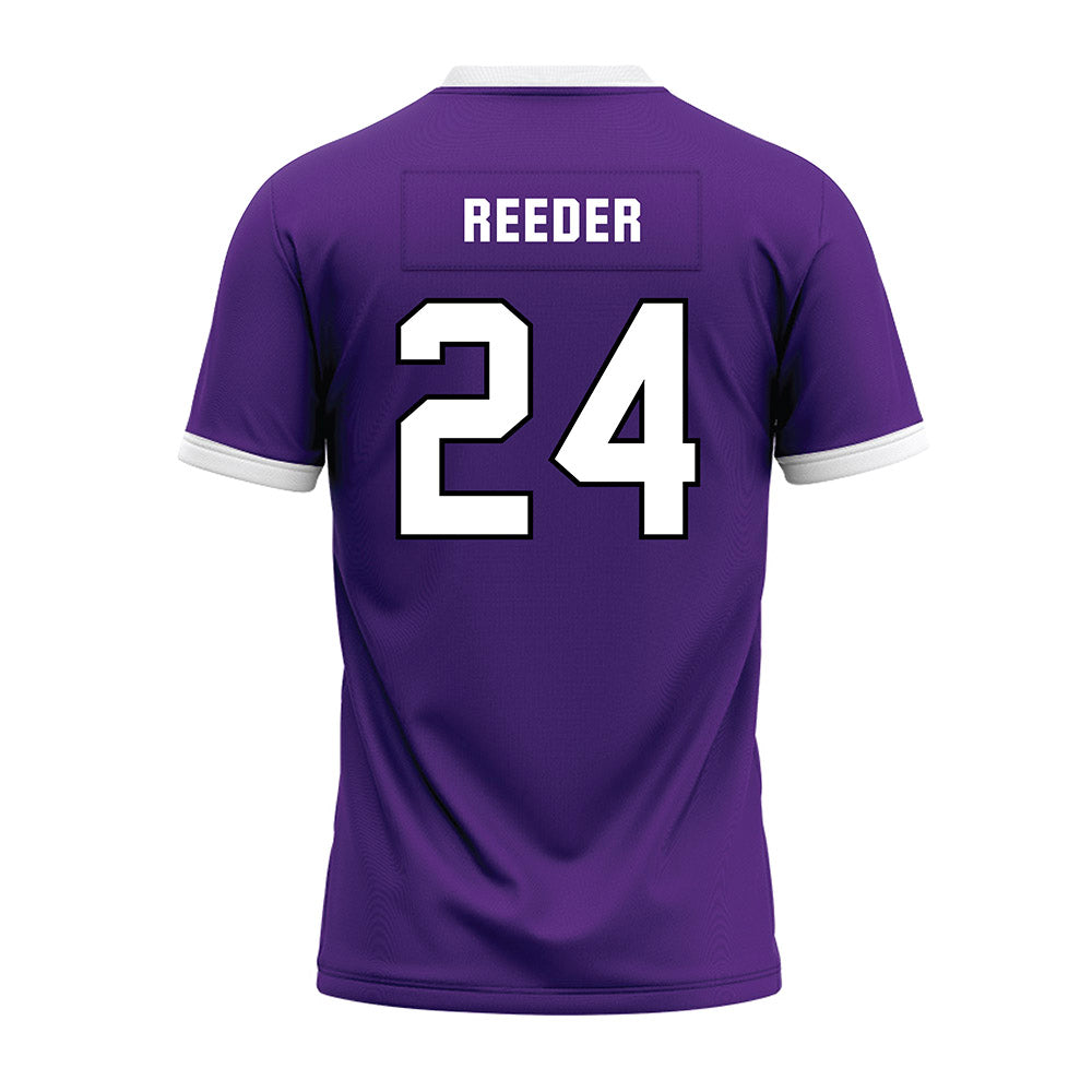 Northwestern - NCAA Football : Dashun Reeder - Purple Premium Football Jersey-1