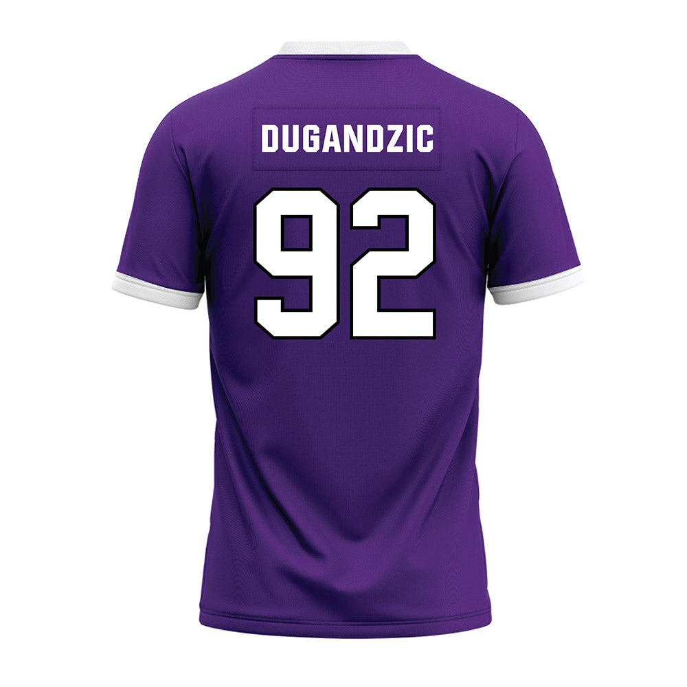 Northwestern - NCAA Football : Nikola Dugandzic - Purple Premium Football Jersey-1