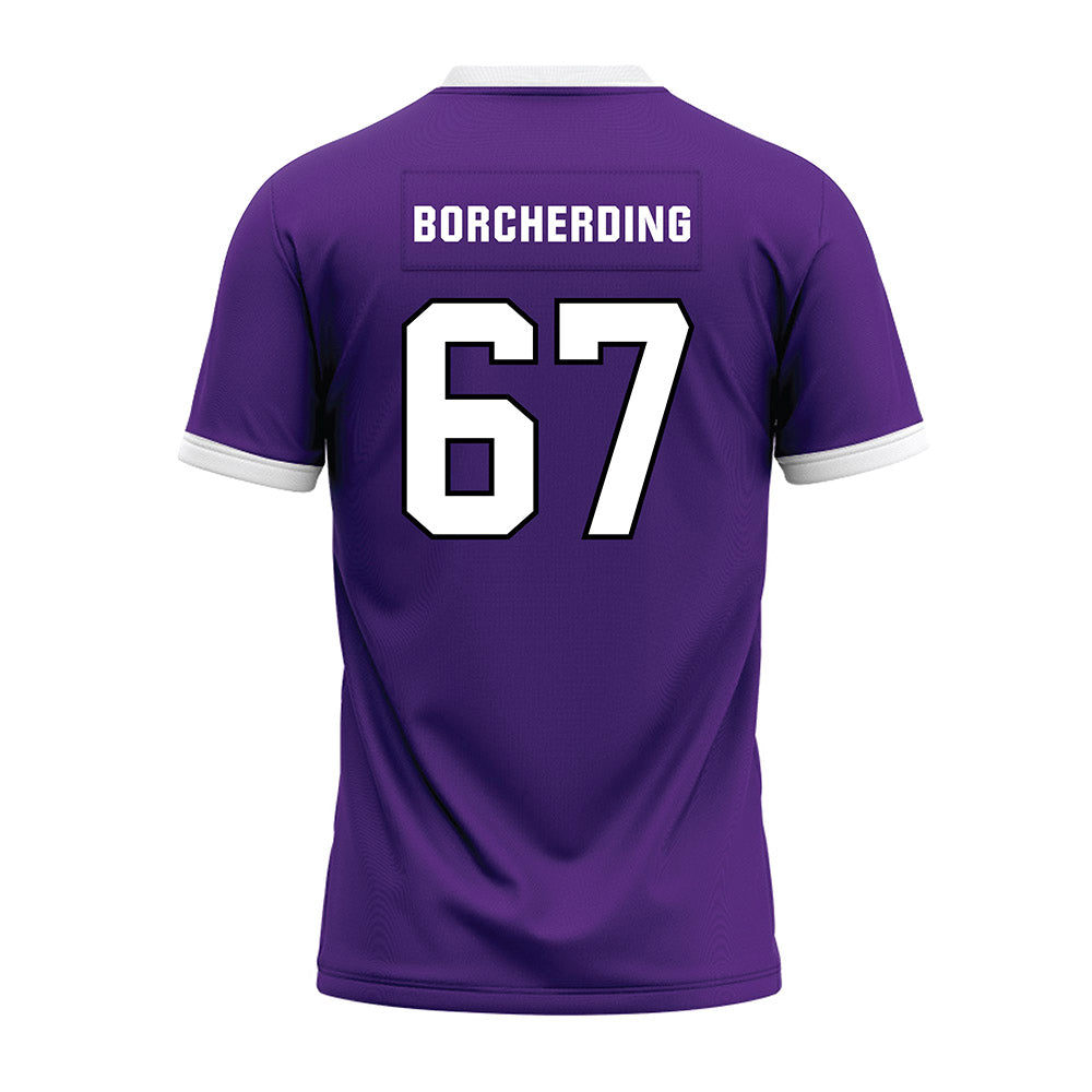 Northwestern - NCAA Football : Jace Borcherding - Purple Premium Football Jersey-1