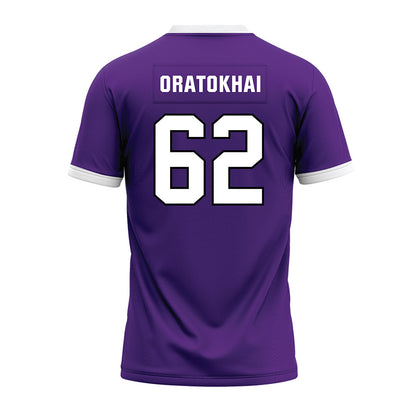 Northwestern - NCAA Football : Adrian-Izic Oratokhai - Purple Premium Football Jersey