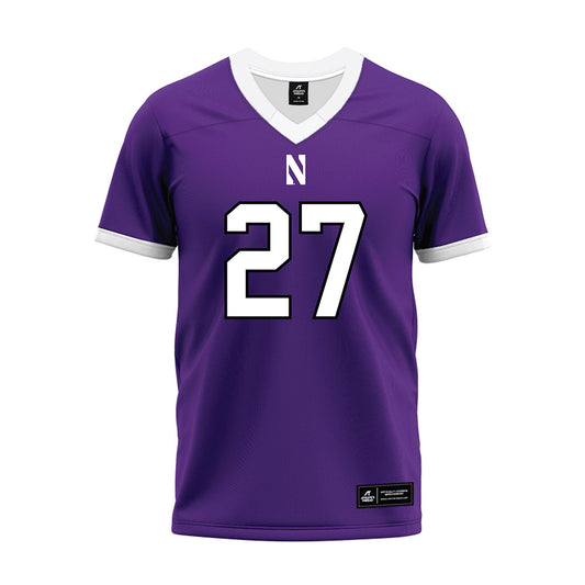 Northwestern - NCAA Football : Daniel Anderson - Purple Premium Football Jersey-0