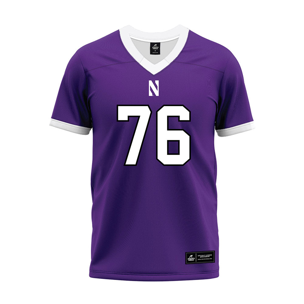 Northwestern - NCAA Football : Michael OConnell - Purple Premium Football Jersey-0