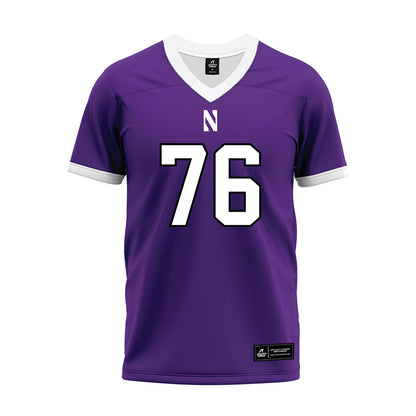 Northwestern - NCAA Football : Michael OConnell - Purple Premium Football Jersey-0