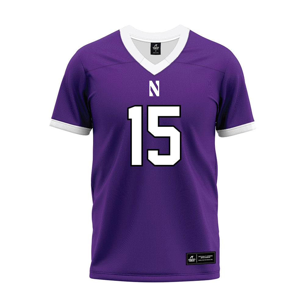 Northwestern - NCAA Football : Sean Winton - Purple Premium Football Jersey-0