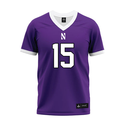 Northwestern - NCAA Football : Sean Winton - Purple Premium Football Jersey-0