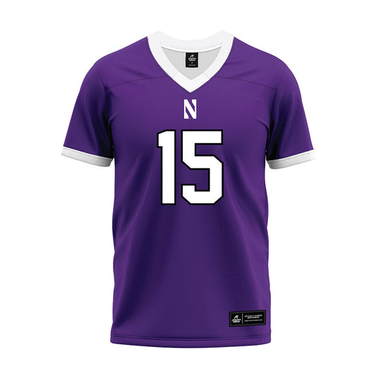 Northwestern - NCAA Football : Sean Winton - Purple Premium Football Jersey-0