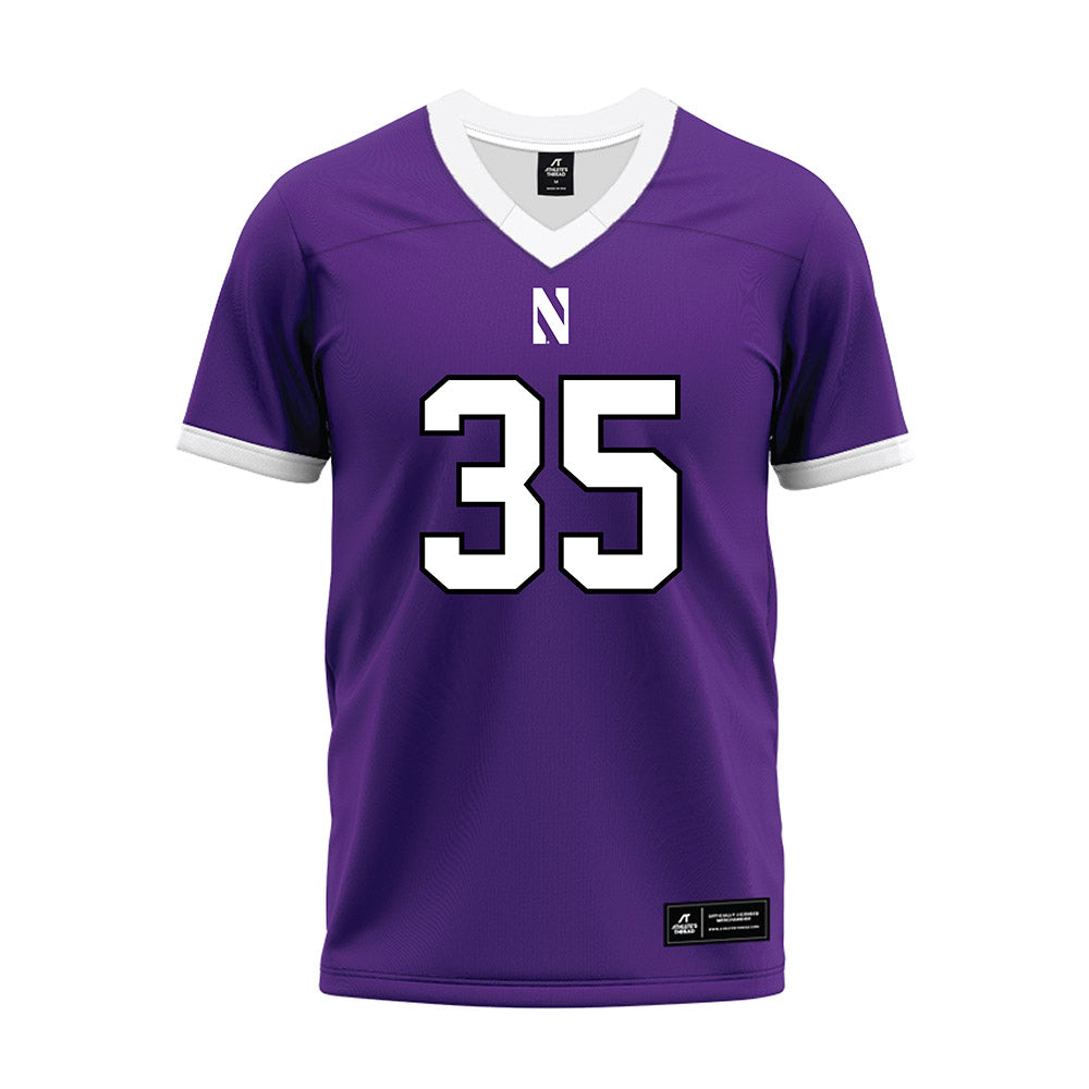 Northwestern - NCAA Football : Sean Martin - Purple Premium Football Jersey-0
