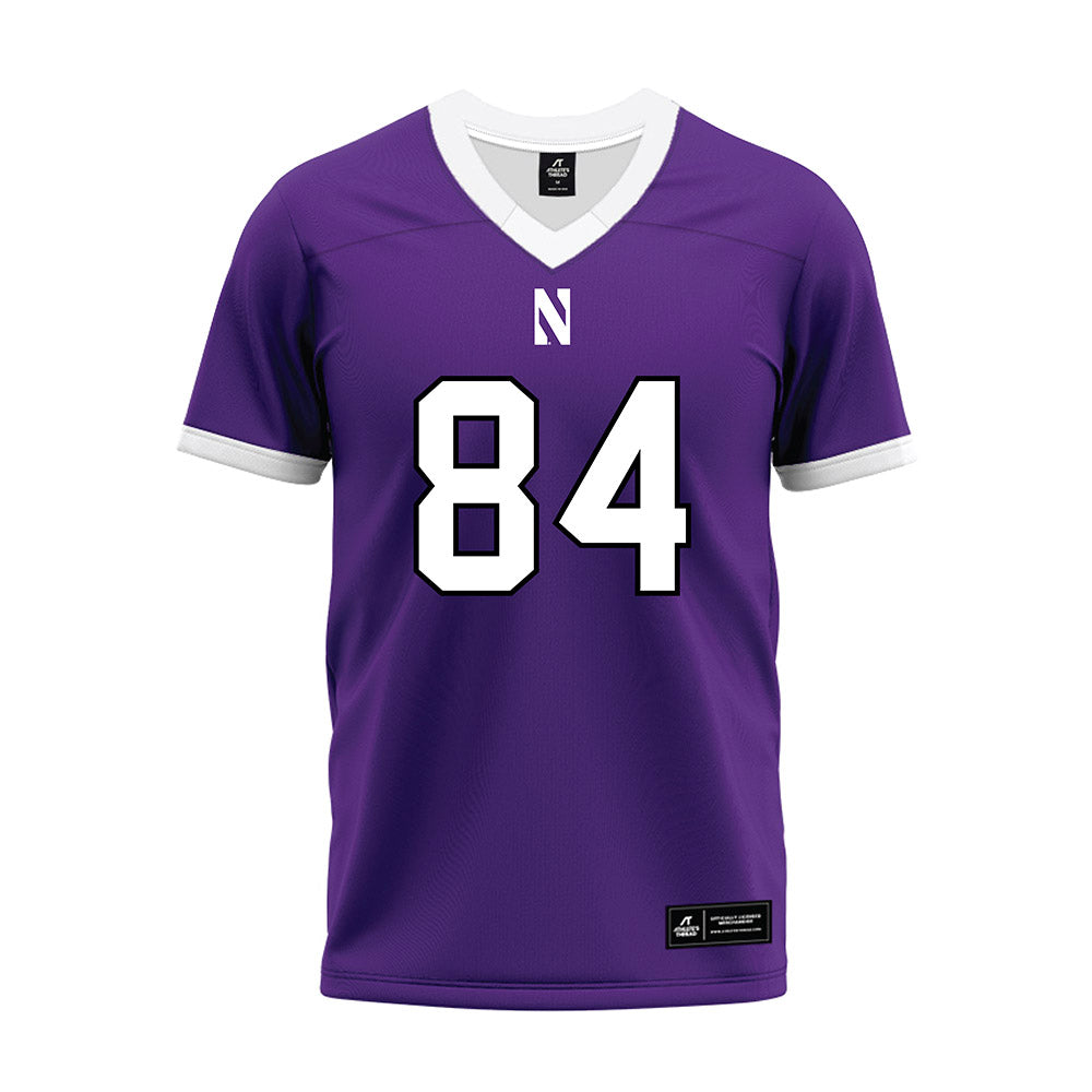 Northwestern - NCAA Football : Hunter Welcing - Purple Premium Football Jersey-0
