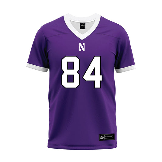 Northwestern - NCAA Football : Hunter Welcing - Purple Premium Football Jersey-0