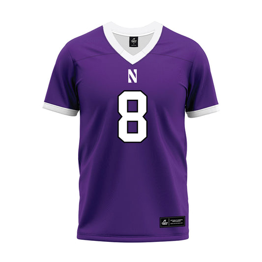 Northwestern - NCAA Football : Preston Stone - Purple Premium Football Jersey-0