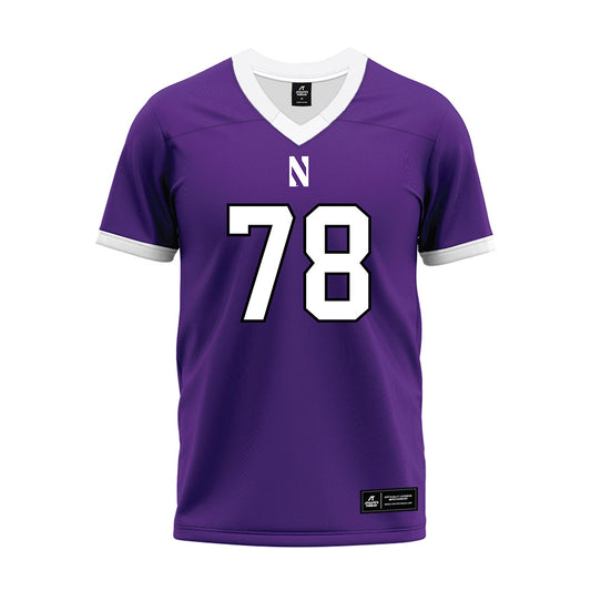 Northwestern - NCAA Football : Landon Lauter - Purple Premium Football Jersey