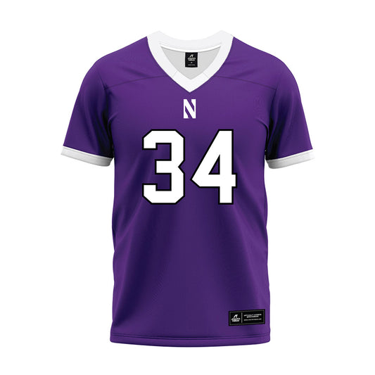 Northwestern - NCAA Football : Payton Roth - Purple Premium Football Jersey-0