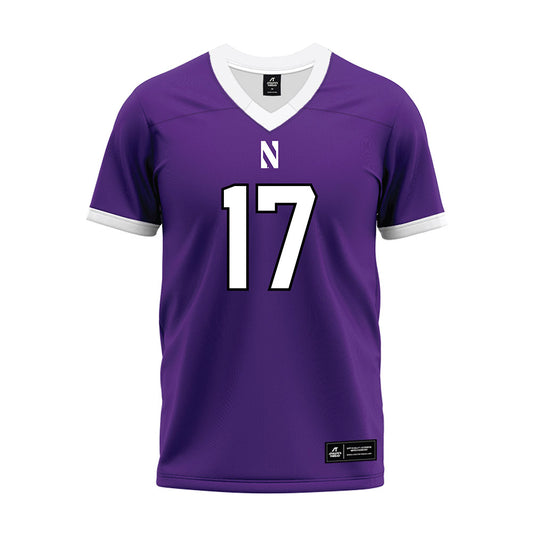 Northwestern - NCAA Football : Griffin Wilde - Purple Premium Football Jersey-0