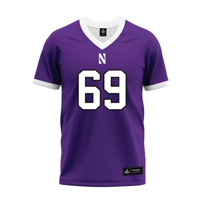 Northwestern - NCAA Football : Jack Bailey - Purple Premium Football Jersey