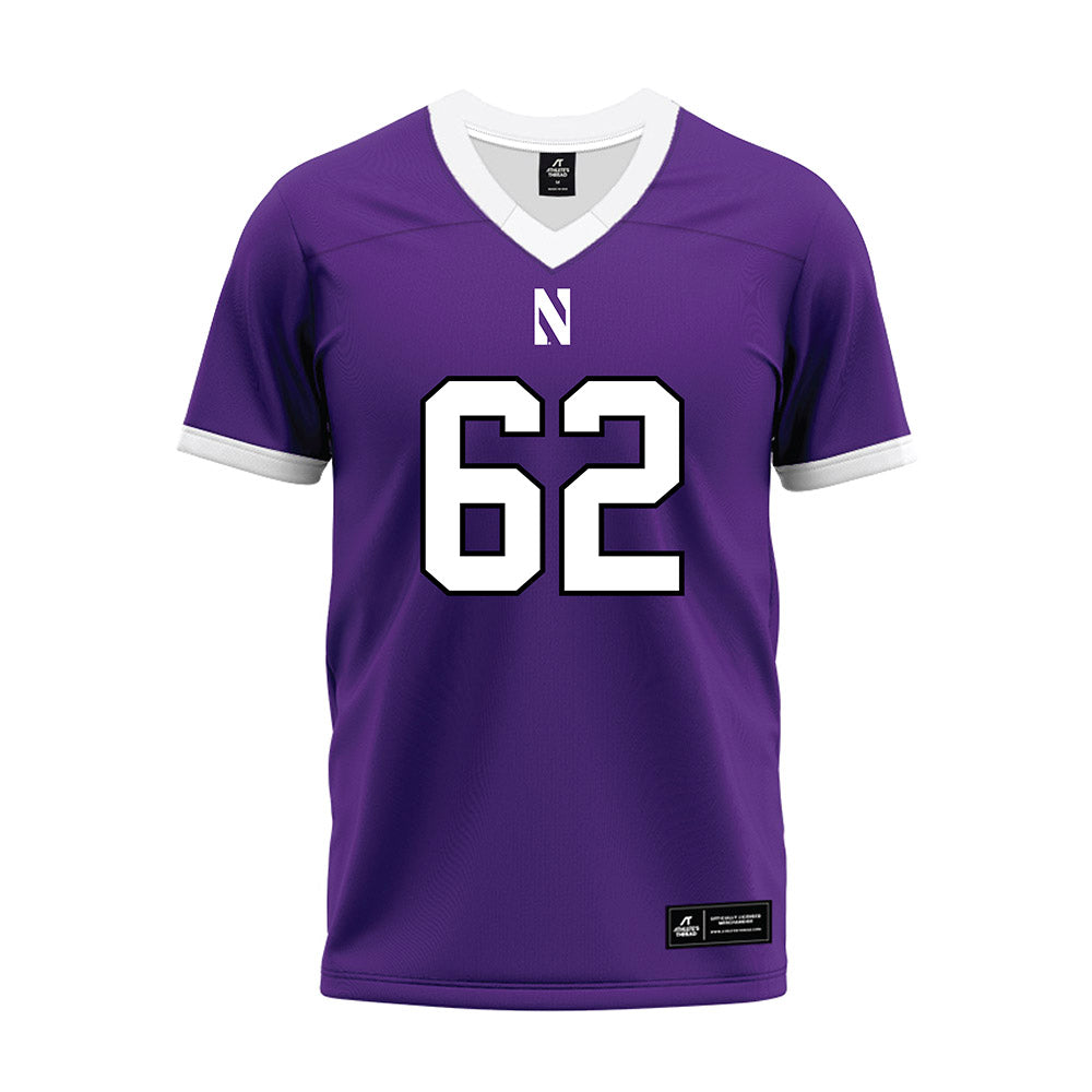 Northwestern - NCAA Football : Adrian-Izic Oratokhai - Purple Premium Football Jersey